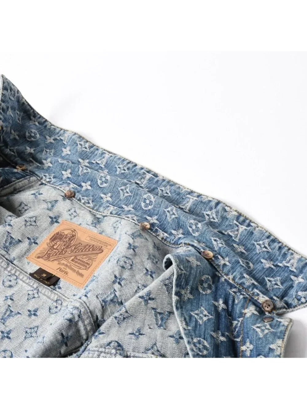 Louis Vuitton Monogram Denim Jacket Blue